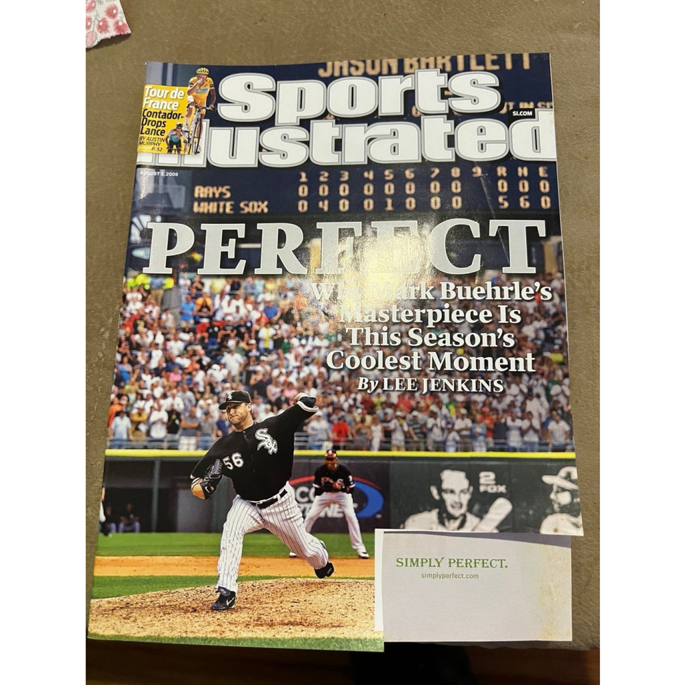 Sports Illustrated August 3 2009 Mark Buehrle White Sox perfect gam cover 8/3/09